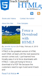 Mobile Screenshot of html5in24hours.com
